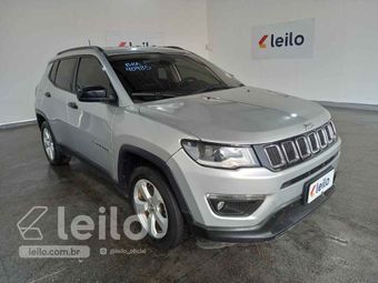 JEEP COMPASS SPORT FLEX 2018 2018 Flex Prata no Leilão Leilo